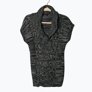 HOOKED UP by IOT‎ Girls XL Gray Short Sleeve Knit Tunic Top Sweater Cowl Neck